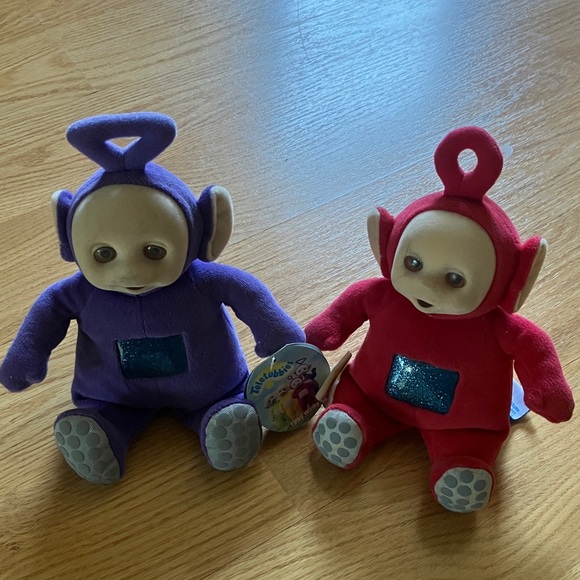 Teletubbies Plush Toy Duo - Purple and Red - Picture 1 of 4